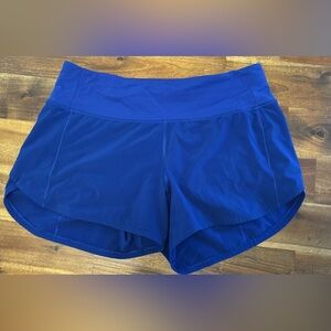 Lululemon Speed up shorts in royal blue